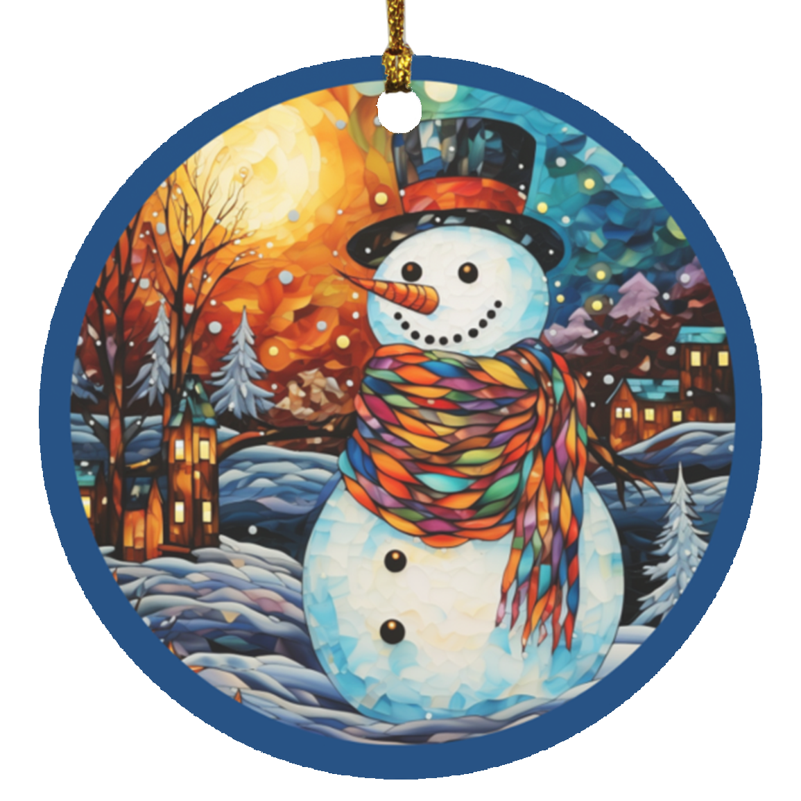 Festive Snowman Ornament Decor