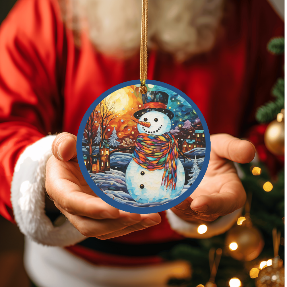 Festive Snowman Ornament Decor