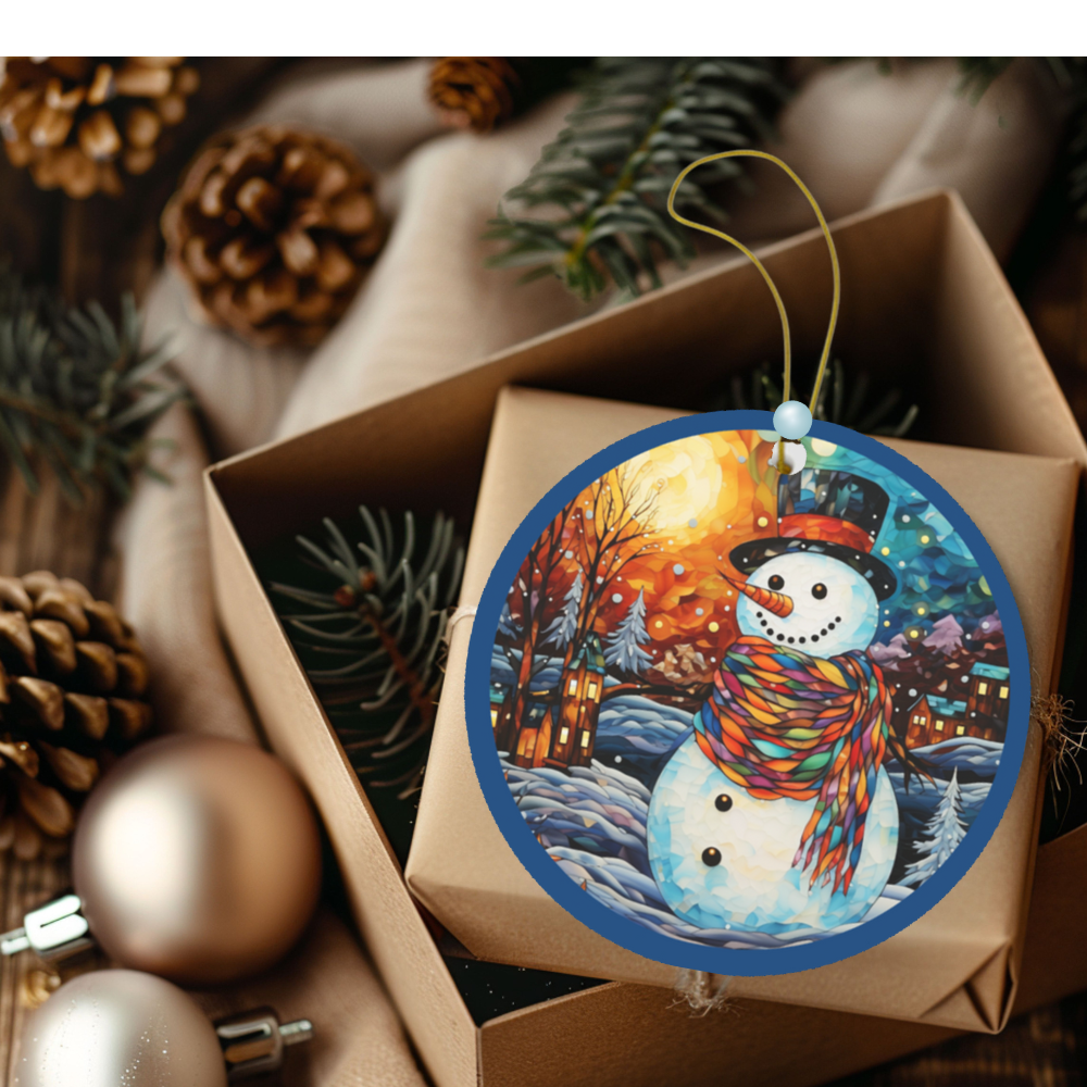 Festive Snowman Ornament Decor