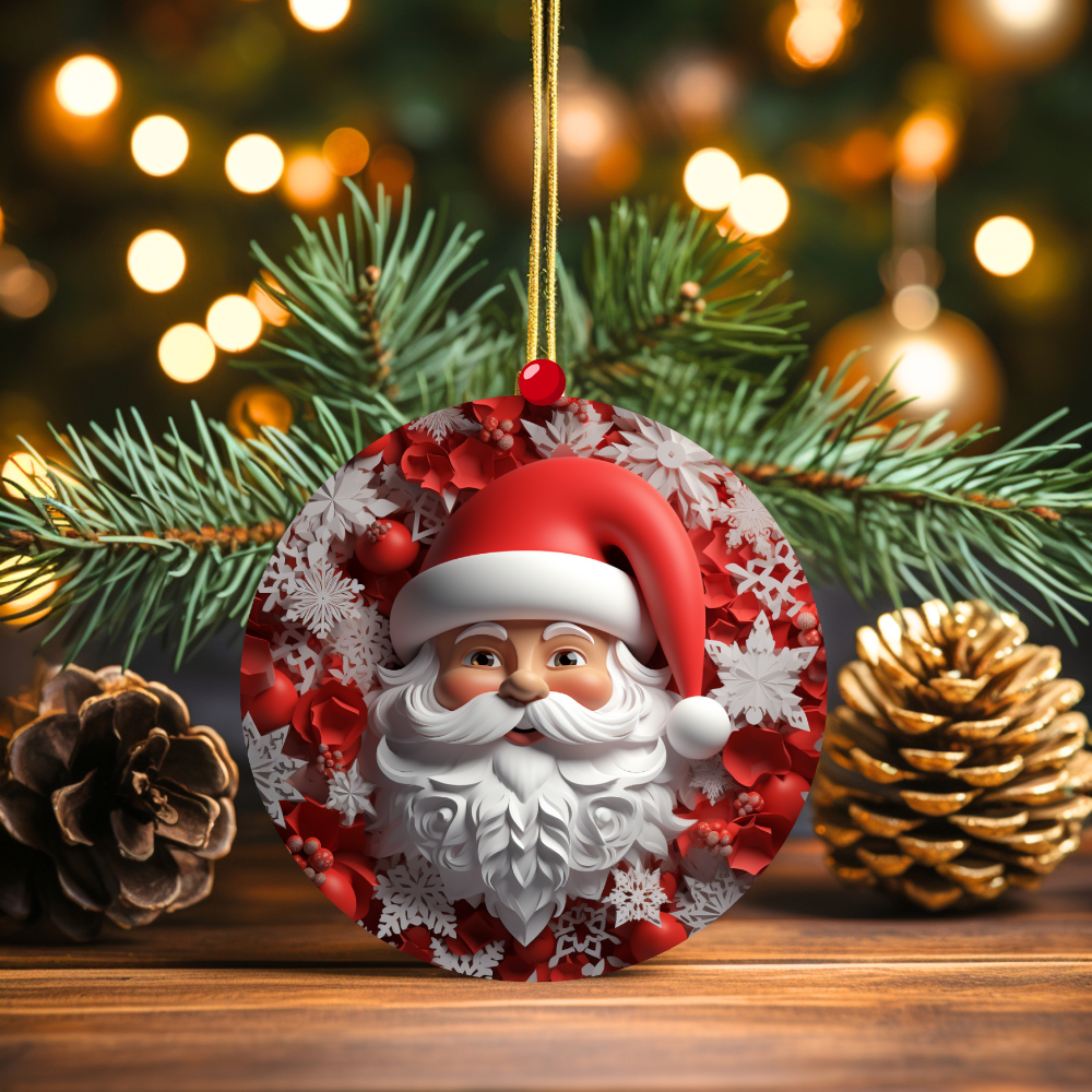 Timeless Santa Joy Ornament