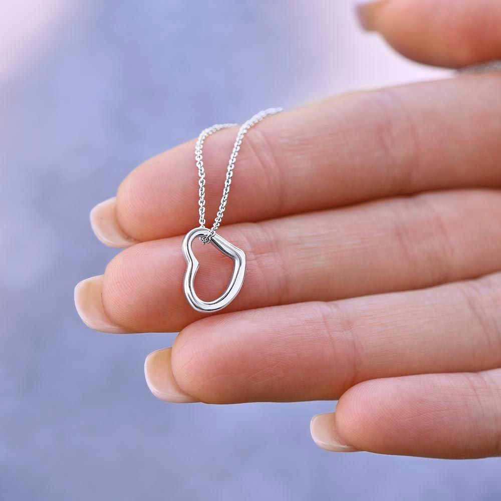 TO MY DAUGHTER DELICATE HEART NECKLACE SPA