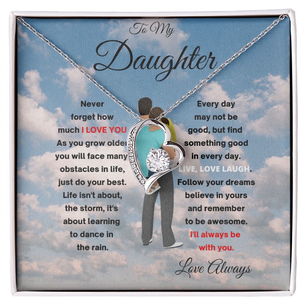FOREVER LOVE TO MY DAUGHTER WITH DAD CLOUDS
