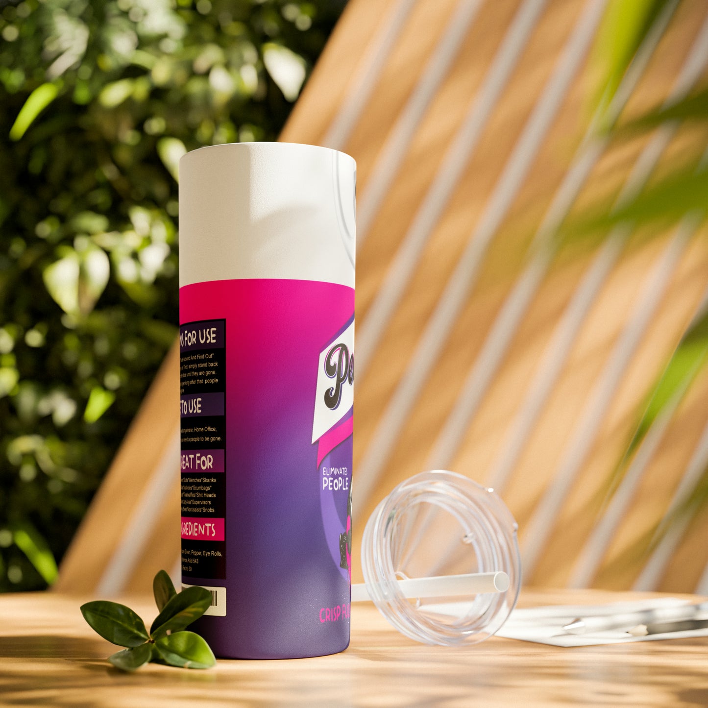 No! You Hang Up!  Skinny Tumbler with Straw, 20oz