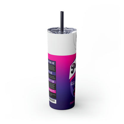 No! You Hang Up!  Skinny Tumbler with Straw, 20oz