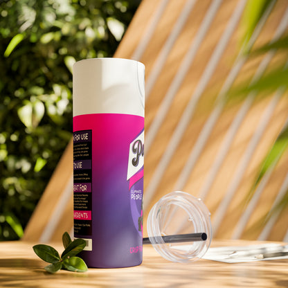 No! You Hang Up!  Skinny Tumbler with Straw, 20oz