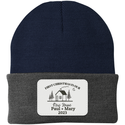 PERSONALIZED BEANIE FIRST CHRISTMAS IN OUR NEW HOME