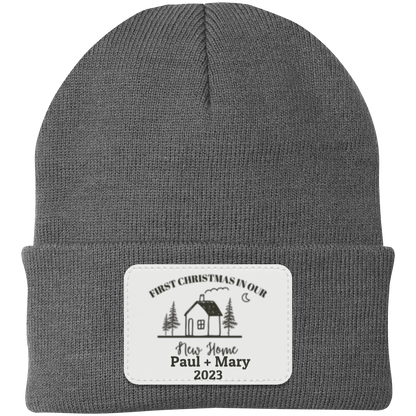 PERSONALIZED BEANIE FIRST CHRISTMAS IN OUR NEW HOME