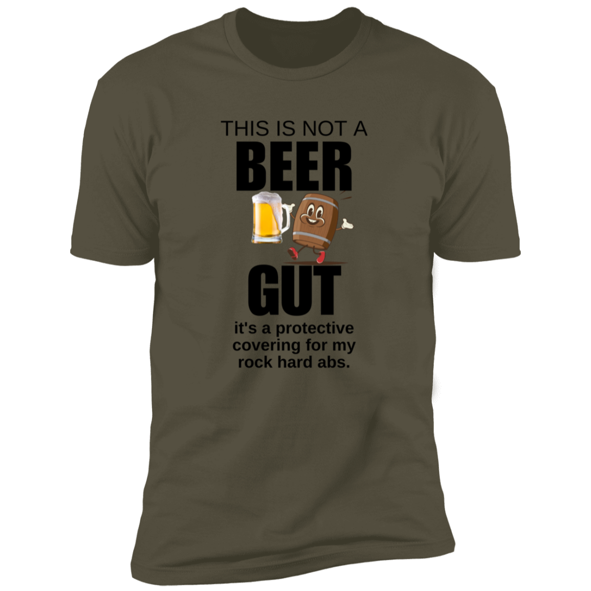 THIS IS NOT A BEER GUT  T-SHIRT