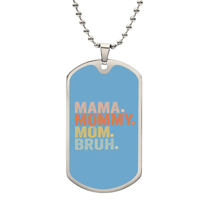 BRUH DOG TAG POWDER BLUE
