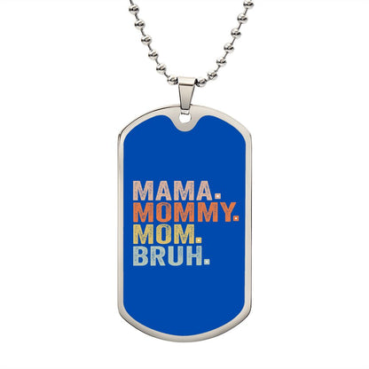 BRUH DOG TAG ROYAL BLUE