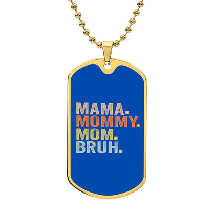 BRUH DOG TAG ROYAL BLUE