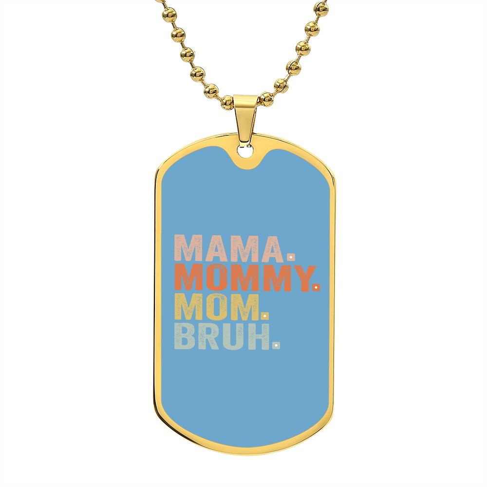 BRUH DOG TAG POWDER BLUE