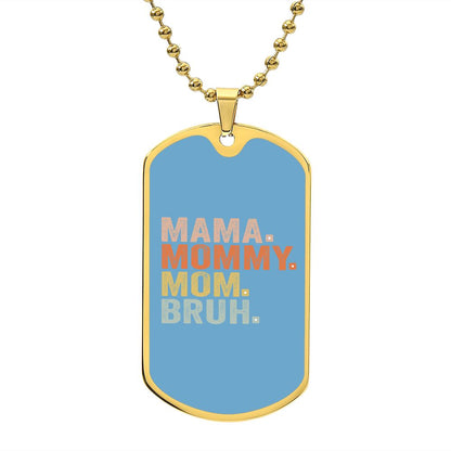 BRUH DOG TAG POWDER BLUE
