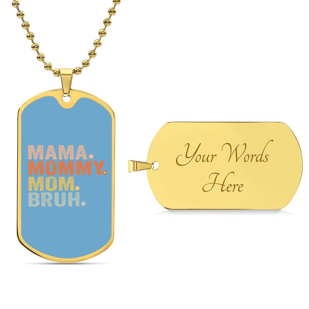 BRUH DOG TAG POWDER BLUE