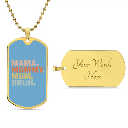 BRUH DOG TAG POWDER BLUE