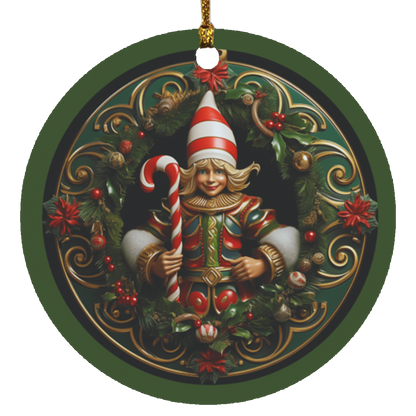 Festive Elf Charm Ornaments Set