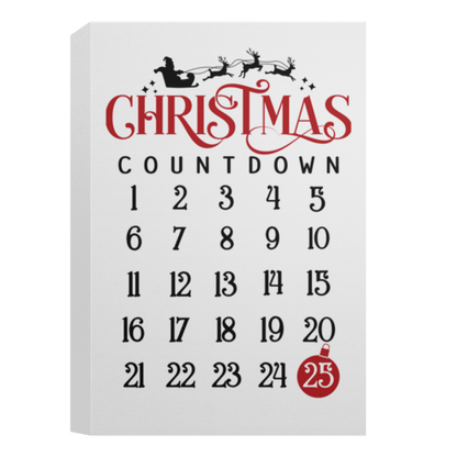 Festive Countdown Canvas Art