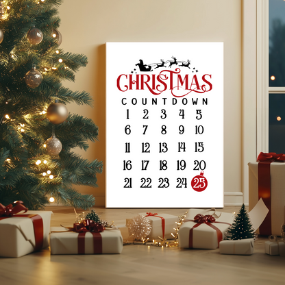 Festive Countdown Canvas Art