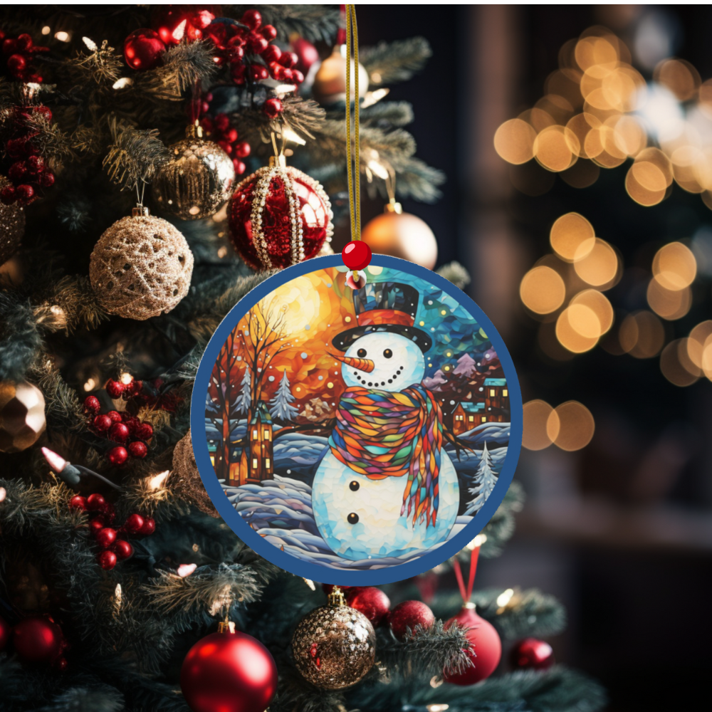 Festive Snowman Ornament Decor