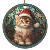 Christmas Cat Ornament 1
