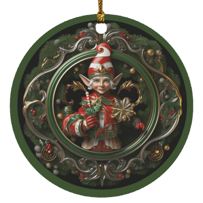 Festive Elf Charm Ornaments Set