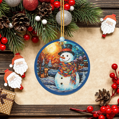 Festive Snowman Ornament Decor