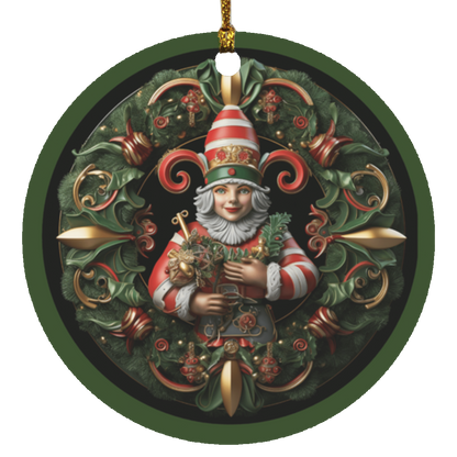 Festive Elf Charm Ornaments Set