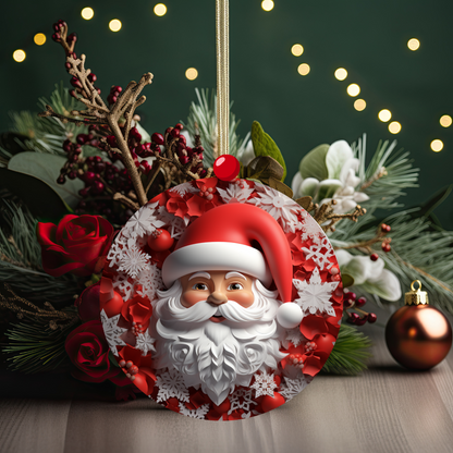 Timeless Santa Joy Ornament