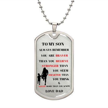 TO MY SON ALWAY REMEMBER TRANS