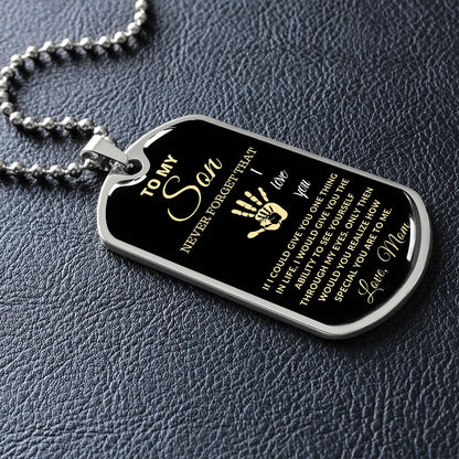 TO MY SON DOG TAG