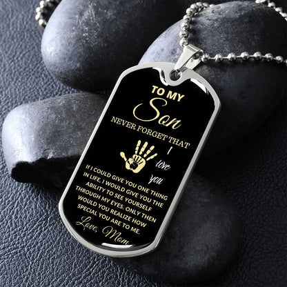 TO MY SON DOG TAG