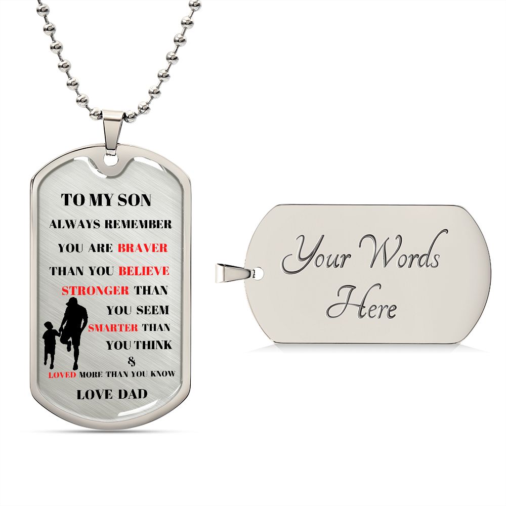 TO MY SON ALWAY REMEMBER TRANS