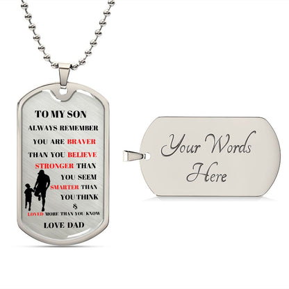 TO MY SON ALWAY REMEMBER TRANS