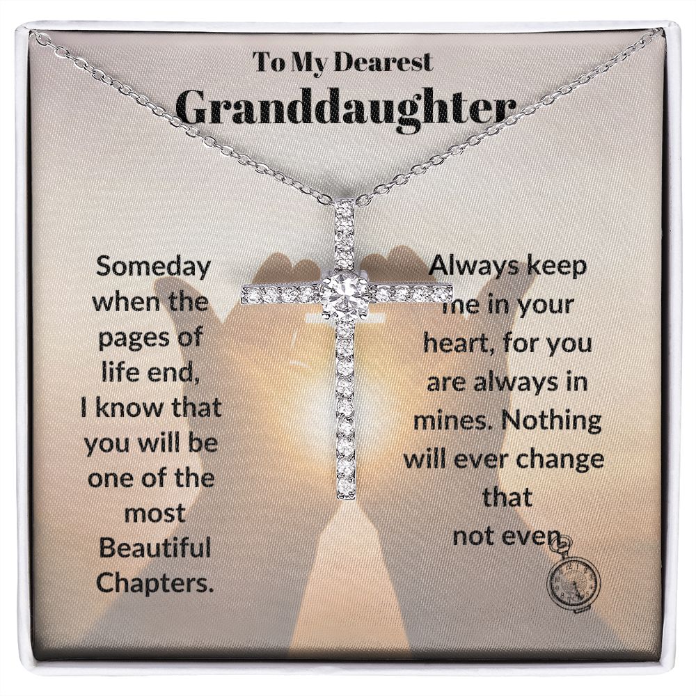 TO MY DEAREST GRANDDAUGHTER CZ CROSS