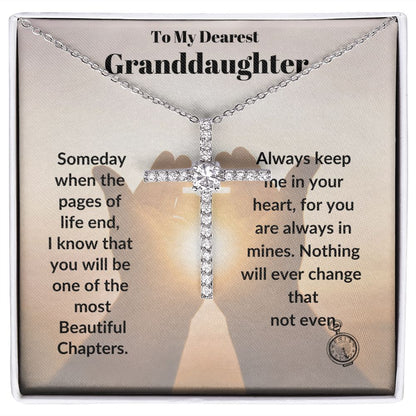TO MY DEAREST GRANDDAUGHTER CZ CROSS