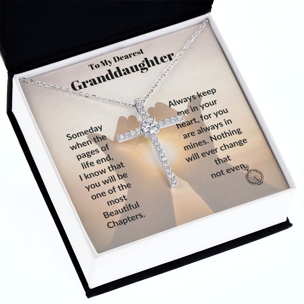 TO MY DEAREST GRANDDAUGHTER CZ CROSS