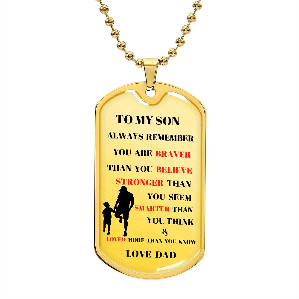 TO MY SON ALWAY REMEMBER TRANS