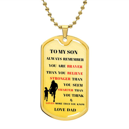 TO MY SON ALWAY REMEMBER TRANS