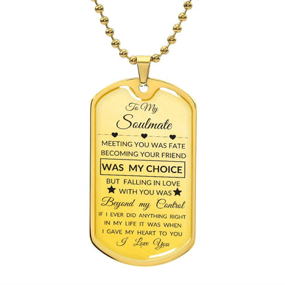 TO MY SOULMATE MEETING YOU WAS FATE TRANSPARENT