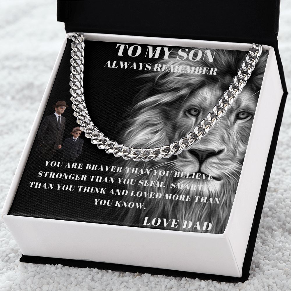 TO MY SON LION WITH FATHER AND SON