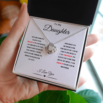 TO MY DAUGHTER LOVE KNOT NEVFG