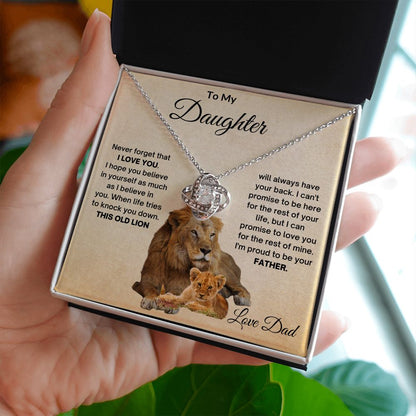 TO MY DAUGHTER OLD LION LOVE KNOT