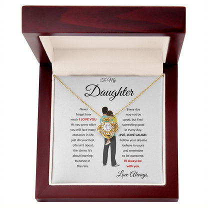 TO MY DAUGHTER WITH FATHER LOVE KNOT