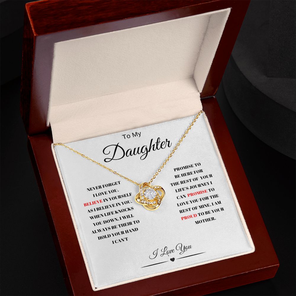 TO MY DAUGHTER LOVE KNOT NEVFG