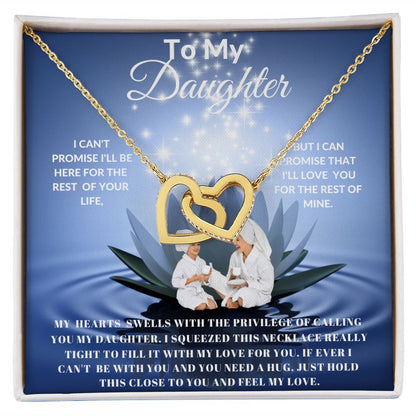 TO MY DAUGHTER INTERLOCKING HEARTS SPA