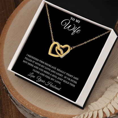 TO MY WIFE INTERLOCKING HEARTS