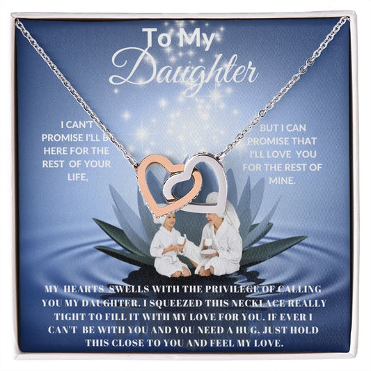 TO MY DAUGHTER INTERLOCKING HEARTS SPA