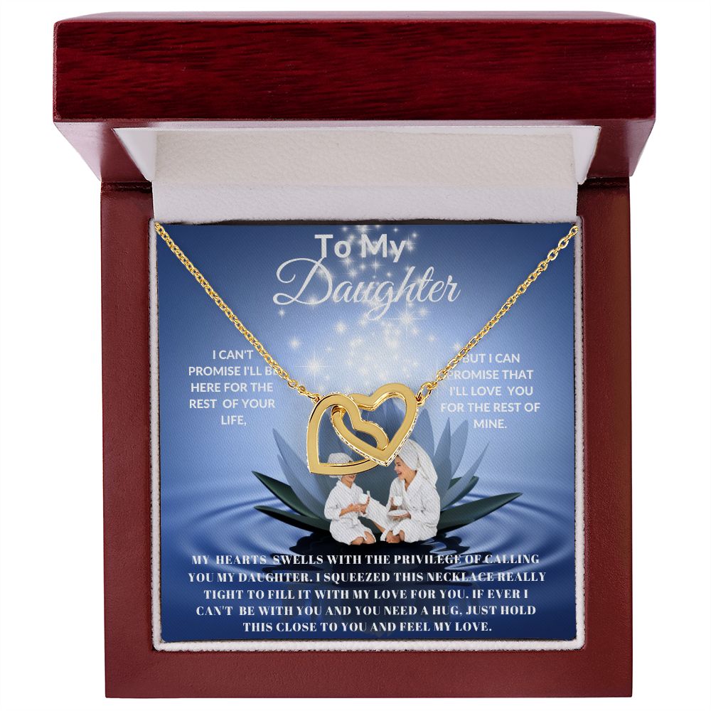TO MY DAUGHTER INTERLOCKING HEARTS SPA