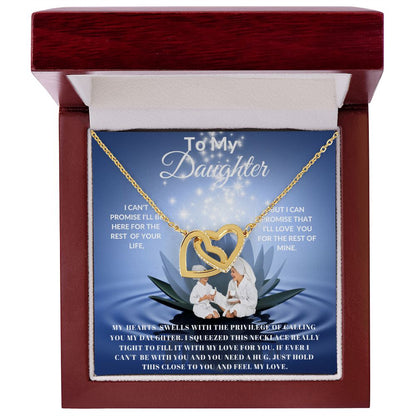 TO MY DAUGHTER INTERLOCKING HEARTS SPA