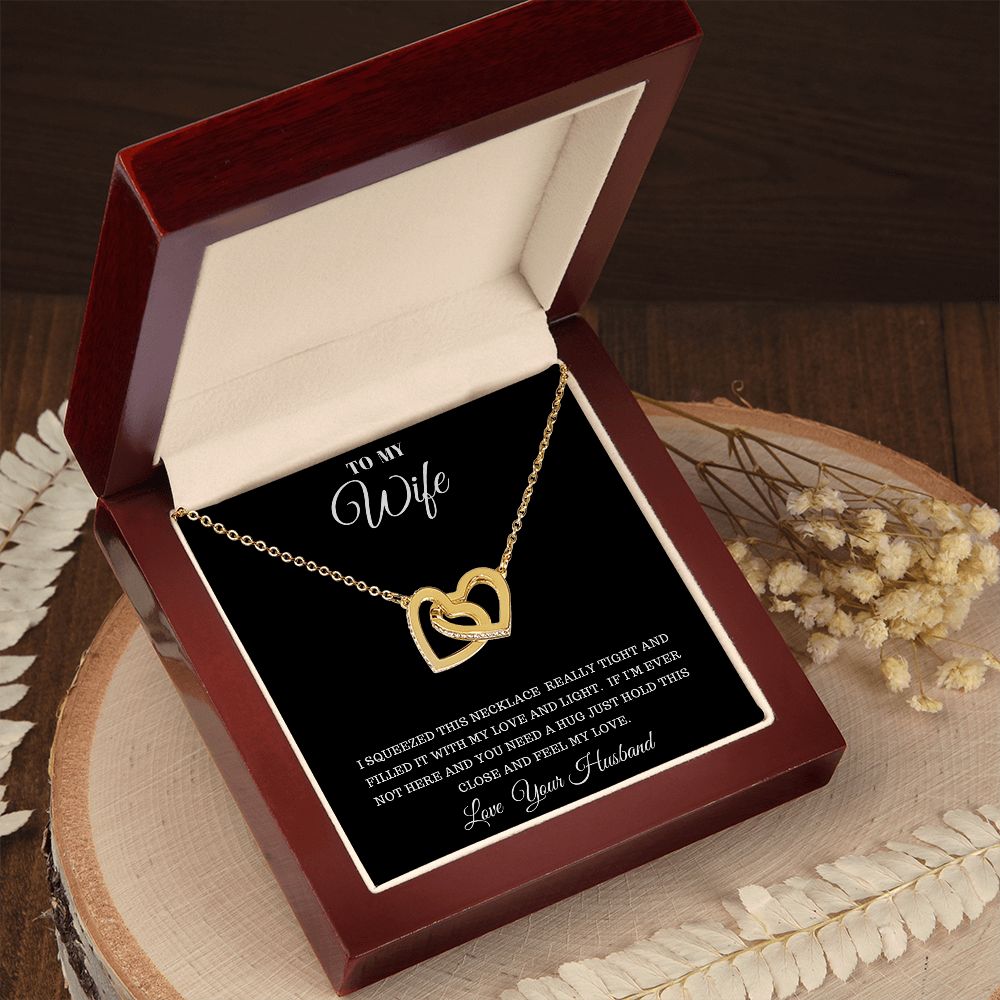 TO MY WIFE INTERLOCKING HEARTS